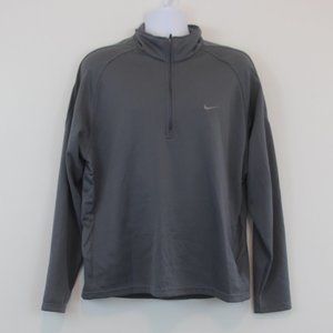 Nike Gray 1/4 Zip Dri-Fit Jacket XL unisex
